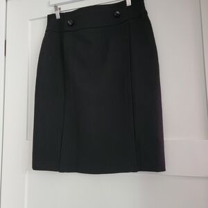 NWT RED Valentino Classic Black Pencil Wool Skirt SIZE 48